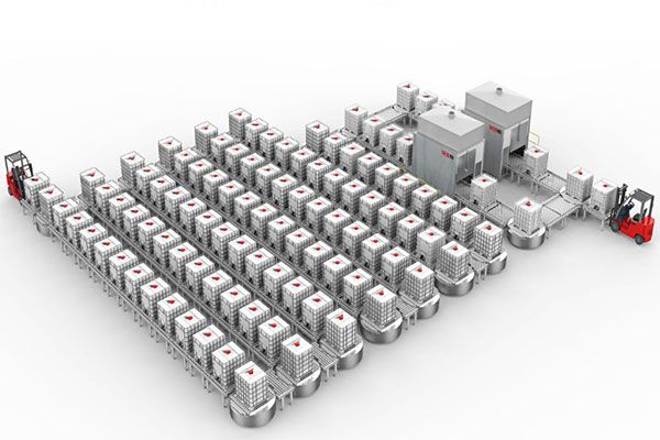 200L智能包裝線與立體庫對接