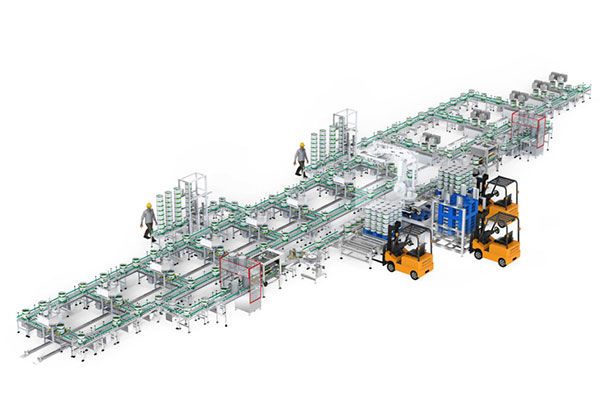 20L智能灌裝線多線灌裝布局設計