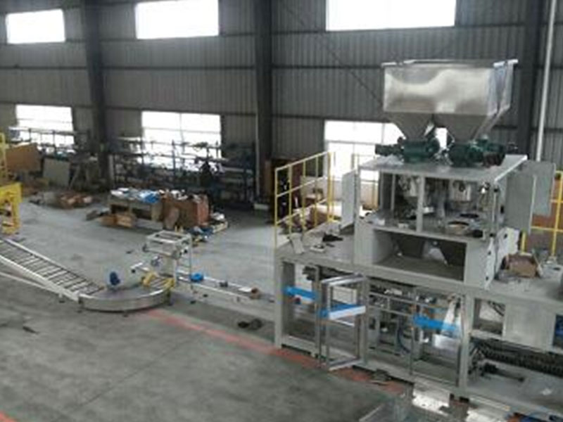 粉末顆粒全自動(dòng)碼垛生產(chǎn)生線