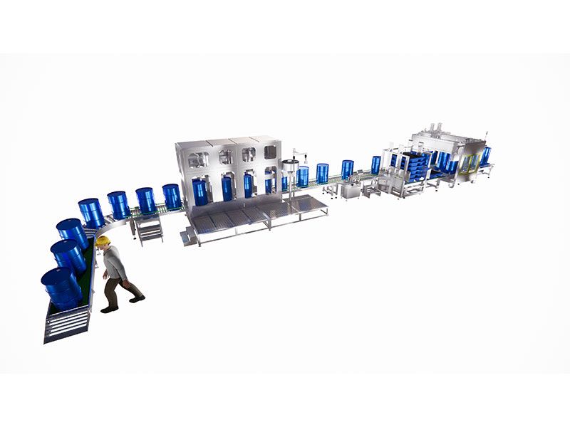 200L視覺(jué)定位自動(dòng)灌裝線