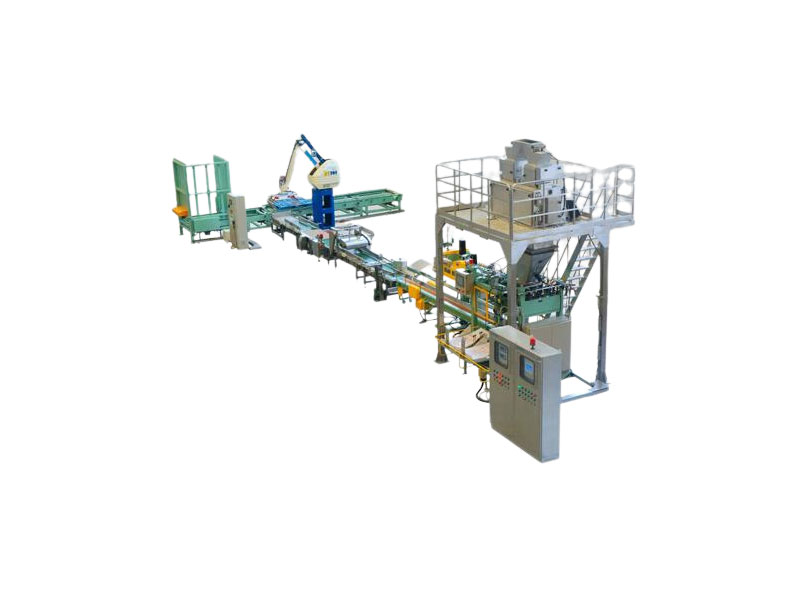 粉末顆粒全自動(dòng)碼垛生產(chǎn)生線